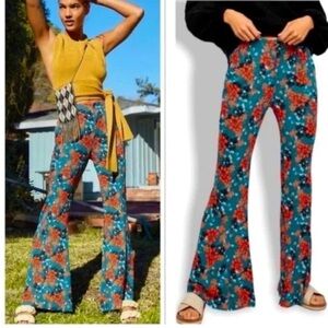 Free People Floral Patterned Women's Pants